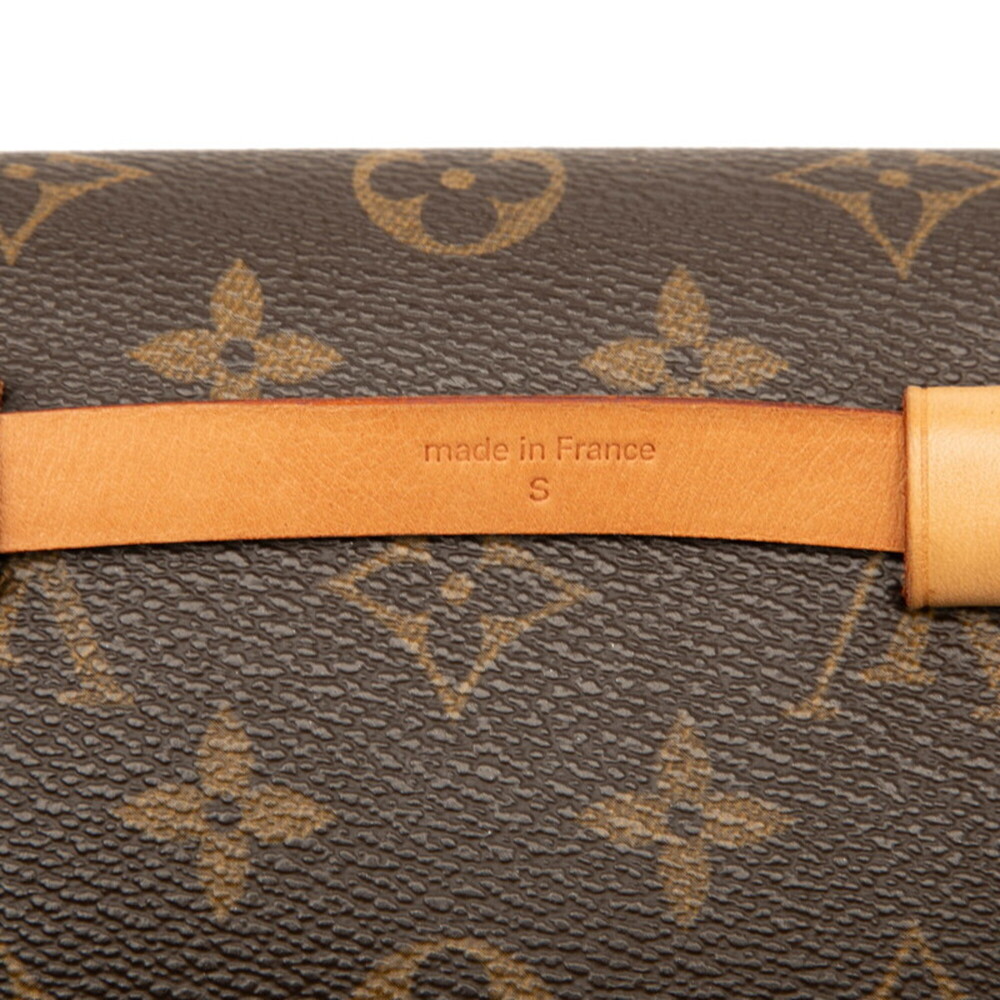 LOUIS VUITTON Authentic Brown Monogram Leather Pochette Hobo Bag - Picture 7 of 7